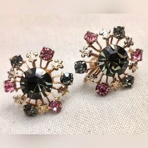 Vintage Snowflake Starburst Dazzling Earrings